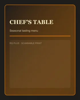 RESTAURANT MENUS print preview